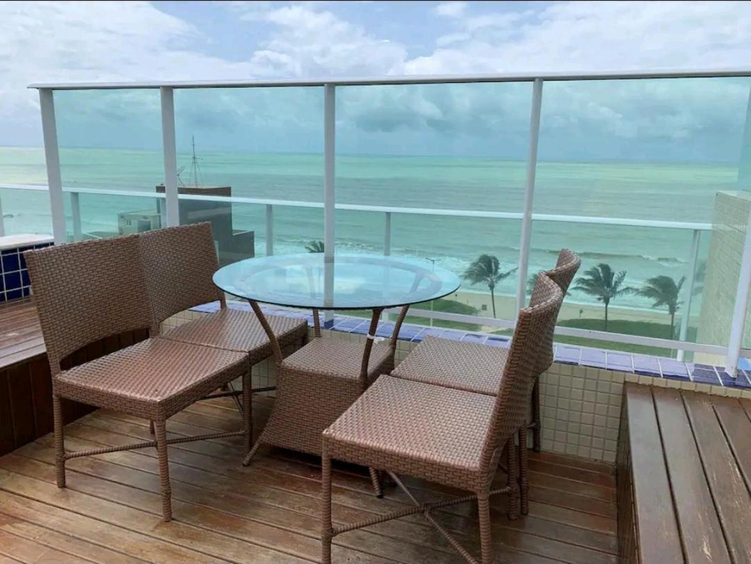 Flat Bello Plaza - Piscina Com Vista Da Orla Cabedelo Kültér fotó
