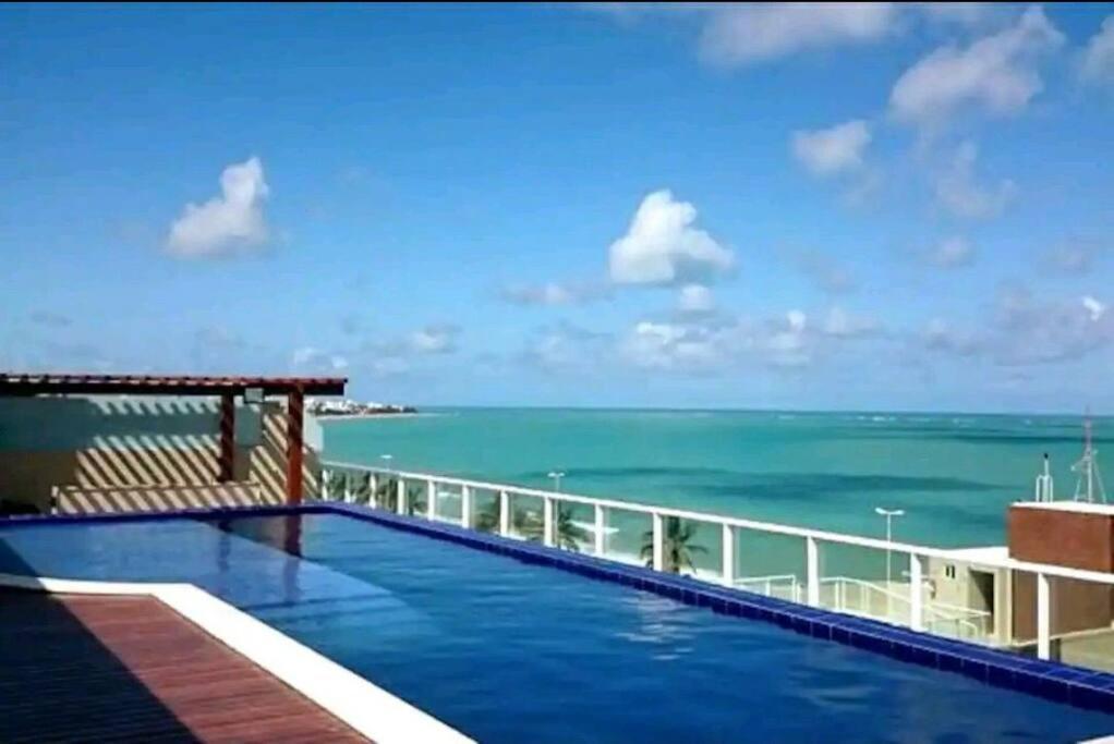 Flat Bello Plaza - Piscina Com Vista Da Orla Cabedelo Kültér fotó