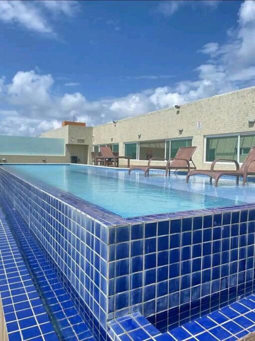 Flat Bello Plaza - Piscina Com Vista Da Orla Cabedelo Kültér fotó